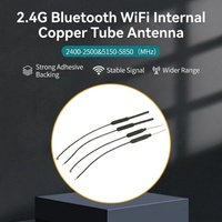 SW-26062601 1 Buah/Lot Antena WiFi 2.4GHz 3dbi Konektor U.fl Kabel OMNI 1.13 Udara Dalam Kuningan 10Cm untuk Penerima Drone FPV