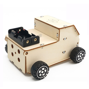 Aspirapolvere elettrico per bambini Puzzle modello scienza fisica stelo esperimento Kit fai da te assemblato a mano spazzatrice giocattoli <span class=keywords><strong>camion</strong></span> della spazzatura - Product Image 3