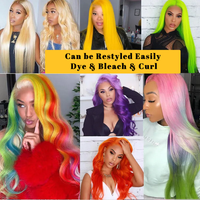 Extensions de cheveux humains brésiliens bruts ondulés, alignés aux cuticules, blond miel 613, vente en gros, ombré