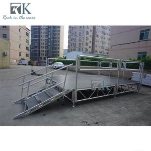 Escenario de Madera de Instalación Rápida para Conciertos, Plataforma con Altura Ajustable - Product Image 6