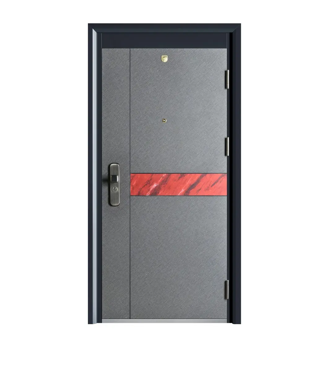 High Quality Cold Rolling Steel Armed Security Residential Doors For Shop Used