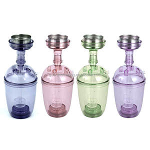 Different Design Portable <strong>Plastic</strong> Led <strong>Mini</strong> Travel Car Vehicle Cup Hookah Shisha - Product Image 4
