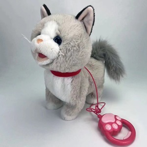 電動で歌う、うなずく、尻尾を振るぬいぐるみ犬のおもちゃ、話すリード付き、赤ちゃんへのプレゼント、犬の人形 - Product Image 2