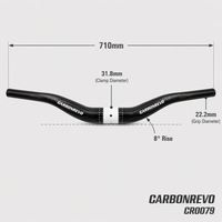 Guidon de trottinette électrique Carbonrevo, guidon de trottinette électrique, fonctionnement fluide, performance stable, ajustement parfait, durable