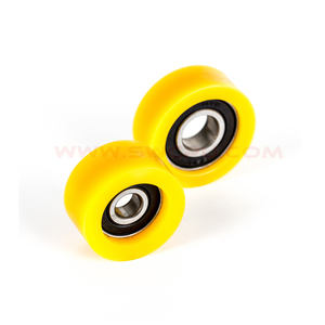<span class=keywords><strong>Rouleau</strong></span> de guidage en caoutchouc PU rigide toutes tailles avec roulement à billes pour <span class=keywords><strong>porte</strong></span> coulissante - Product Image 4