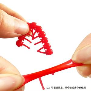 Señuelo de Pesca Biónico Flotante con Cuentas Suaves Dinámicas de 4mm, Rojo, Amarillo y Verde, para Pesca de Lubina en Agua Dulce - Product Image 1