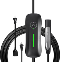 Nouvelle borne de recharge portable pour véhicules électriques Sixpenceev NACS 3,5 kW, 240 V, 16 A, station de charge rapide réglable avec couvercle ouvrable et câble de 5 m à un clic