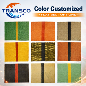 Nastro trasportatore in tela di cotone comune giallo/verde/nero/bianco con trasmissione diretta durevole in fabbrica - Product Image 2