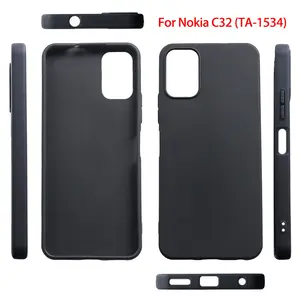 For Nokia C32 4G Matte TPU Cellphone Cover, Flexible TPU Shockproof Phone Case For C32 4G