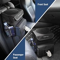 SUNNUO – poubelle de voiture pliable, sac poubelle de voiture avec poches de rangement amovibles étanches