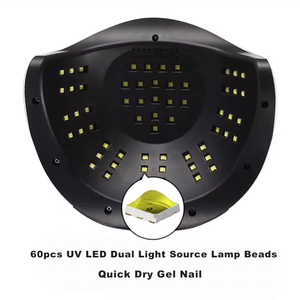180W deux mains Gel lampe à ongles <span class=keywords><strong>professionnel</strong></span> UV LED <span class=keywords><strong>sèche</strong></span>-ongles pour durcir Gel <span class=keywords><strong>vernis</strong></span> outil avec capteur écran LCD - Product Image 2