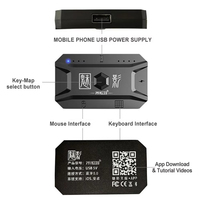 Konverter Keyboard Mouse Adaptor Keyboard dan Mouse Game Seluler Portabel M1 Pro Koneksi BT5.0 Mendukung Sistem Android IOS