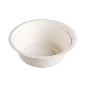 Disposable Bowl Eco friendly Compostable Biodegradable Tableware Disposable Sugarcane Bagasse Paper bowl dinnerware set