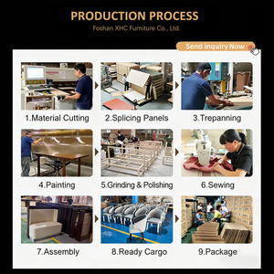 Juego de Mesa y Sofá para Restaurante, Precio de Fábrica, en Oferta, Cuero PU Resistente al Desgaste, Negro y Dorado, para Restaurante Occidental, Salón, Pub - Product Image 5