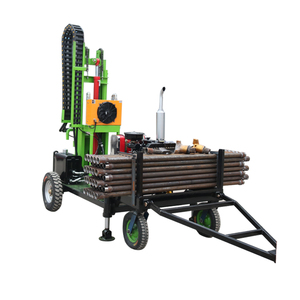 Portable 0-200 mètre de profondeur plate-forme de forage de puits d'eau à quatre roues petite plate-forme de forage de puits d'eau de <span class=keywords><strong>pneu</strong></span> - Product Image 1
