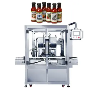 Full Automatic Double Nozzles Piston Jam Bottle Filler Detergent Liquid Carbonated Drink Beer Filling Machine