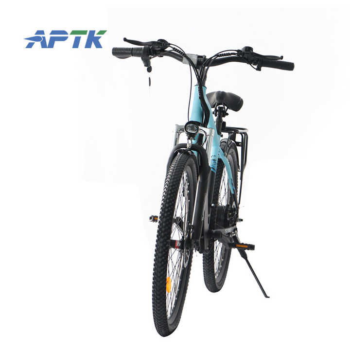APTK Standard 36V Electric City Bike with Comfortable Pedal Assistance 350W Brushless Motor Low Price Basket for Urban Travel