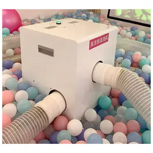 Özel makine ticari sınıf yumuşak oyun ekipmanları playgreound köpük topu oyun havuzu topları top çukur temizleme makinesi