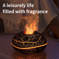 Intelligent Ultrasonique Professionnel Électrique Feu Crack Volcan Parfum Aroma 360 Humidificateur D'air Flamme Huile Essentielle Diffuseur D'arôme