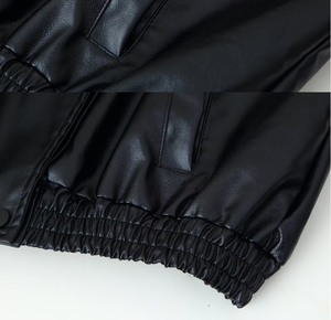 Chaquetas de Cuero Elegantes de Primavera 2026, Diseño Corto Tipo Cortavientos, Chaquetas de Cuero PU, <span class=keywords><strong>Chaqueta</strong></span> de Moda para Mujer - Product Image 6