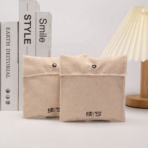 Sacs en toile de coton de haute qualité pour emballage de bijoux et vêtements, pochettes enveloppe en coton brut d'usine - Product Image 1