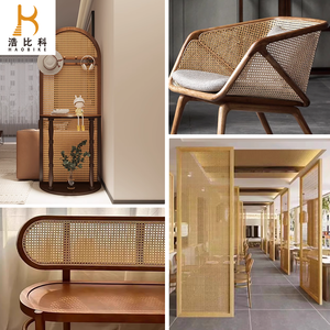 Handmade <span class=keywords><strong>PVC</strong></span> Rotan Terbuka Anyaman Rotan Bahan Baku Rotan Sintetis Roll untuk Furnitur Luar Ruangan - Product Image 6