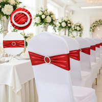 Housse de chaise de luxe à sequins avec nœud décoratif - Décoration haut de gamme pour hôtels, mariages, banquets et événements festifs