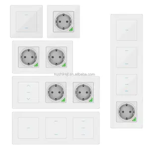 tuya wifi smart DIY modular combination light switch curtain switch socket plate work with alexa and google home