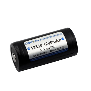 Keeppower แบตเตอรี่ลิเธียมไอออน P1835C2 <span class=keywords><strong>18350</strong></span> 1200มิลลิแอมป์ชาร์จซ้ำได้ปลอดภัยสำหรับไฟฉาย - Product Image 2