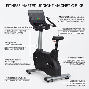 Screen Casting Magnetic Upright Exercise <b>Bike</b> Indoor Stationary Cycling <b>Bike</b> Home Commercial Gym Cardio Workout Fitness <b>Bike</b> - Product Image 3
