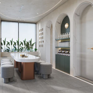 Conjunto de Móveis Modernos para Salão de Beleza Personalizado de Fábrica, Cadeira de Salão, Balcão de Recepção, Armário Ecológico para Espaço Comercial - Product Image 4