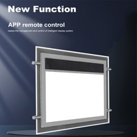 Layar Iklan Kotak Lampu Panel Akrilik Tepi Kristal Tipis dengan Lampu LED Backlit dan Bingkai Magnetik untuk Pajangan Poster