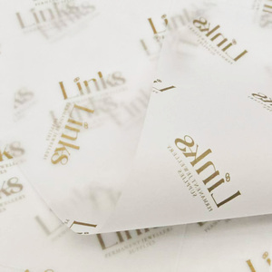 Papel de Seda Ecológico con Logotipo Dorado Impreso para Envolver Ropa, Servicios de Personalización, Sin Olor ni Decoloración - Product Image 3