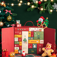 Coffret Cadeau Calendrier de l'Avent de Noël de Luxe – Boîte Mystère Vide à Compter les Jours jusqu'au Noël (24 Jours) pour Offre Spéciale des Fêtes