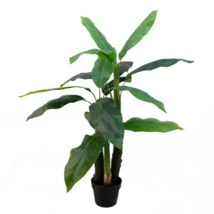 Cheap and Good Artificial Plants 100CM 15 Leaves Green Cordyline Tree Bonsai Plants Decoration For Indoor Outdoor