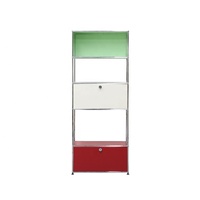 Mueble de Almacenamiento Modular Multicolor Estilo Bauhaus, Estantería Abierta para Sala de Estar y Dormitorio