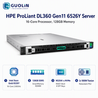 Serveur de calcul cloud haute performance HPE DL360 Gen11 1U Intel Xeon 6526Y 16C 128G DDR5, prix usine