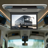 Écran de plafond pour bus de 21,5 pouces, fin, HD, avec port USB, moniteur de bus monté au plafond, écran LCD rabattable, moniteur de toit