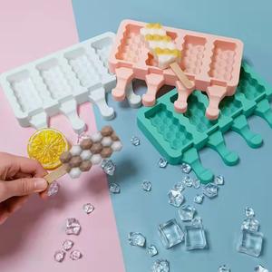 Molde de silicona para helados, bandeja para cubitos de hielo, moldes para paletas, molde <span class=keywords><strong>en</strong></span> forma de diamante para repostería, dulces de Chocolate, herramientas para hornear caseras - Product Image 4