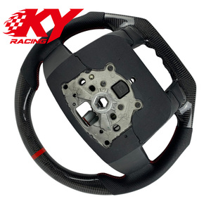 Volant de direction en cuir et fibre de carbone de style sport personnalisé pour Ford Ratpor F150 SVT F150 2009-2014 - Product Image 3