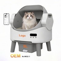 Litière intelligente pour chat en plastique, auto-nettoyante, avec contrôle par application, facile à nettoyer, contrôle des odeurs, pour plusieurs chats d'intérieur, vente chaude