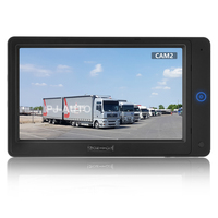 PJAUTO 7 pouces haute compatibilité vue arrière inversée bouton unique Heavy Duty LCD vue arrière véhicule voiture camion Bus moniteur