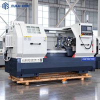 Tour CNC à lit plat haute précision CK6150-1500 avec tourelle électrique à 8 postes, machine de tournage automatique de métaux