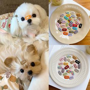 All'ingrosso natale <span class=keywords><strong>Pet</strong></span> Cartoon Dog carine per capelli Marzis copricapo altri accessori per abbigliamento per animali domestici cane in frantumi - Product Image 2