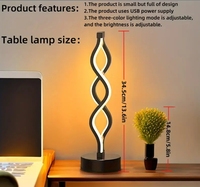 Lampe de table LED réglable DC Iron Seaweed pour salle de lecture - Veilleuse moderne et simple