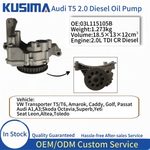 ชุดปั๊มน้ำมันเครื่องยนต์อะไหล่รถยนต์ KUSIMA สำหรับ <span class=keywords><strong>Audi</strong></span> VW <span class=keywords><strong>A3</strong></span> A4 A5 A6 Q5 TT 2.0 <span class=keywords><strong>TDI</strong></span> ดีเซล T5 EA189/EA288 OE 03L115105F 03L115105B - Product Image 3