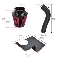 Kit d'admission d'air froid compatible avec Audi Q5/A4/A5 (32L) S4/S5/Q5/SQ5/Q7 (30T)