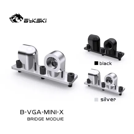 Bykski B-VGA-MINI-X 듀얼 90 도 회전 브리지 모듈은 그래픽 카드 콜드 헤드에 적응하기 위해 360 도 회전 할 수 있습니다