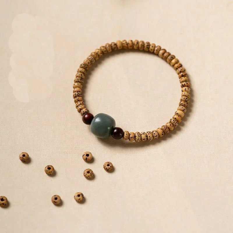 Mylulu individuell Ihr Design 5mm hand gefertigte natürliche Bodhi Samen Mala Perlen Armband Charm Armband für Männer Frauen