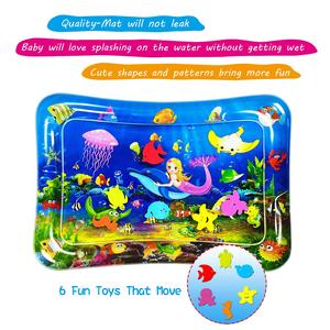 Tapete de Agua Inflable para Bebés, Tapete Sensorial para Jugar, Mundo Submarino, Juguete de Desarrollo Temprano para Bebés - Product Image 5